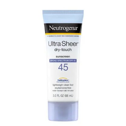 Neutrogena Ultra Sheer Dry Touch Sunscreen Lotion SPF 45 | 3 fl oz | 88 ml