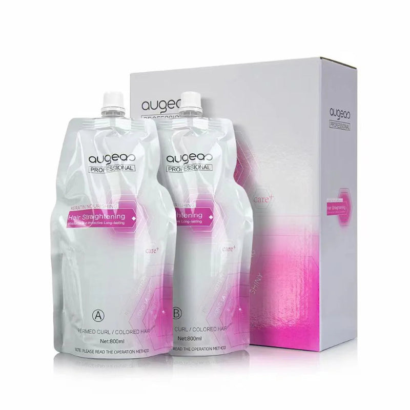 Augeas Keratin Nourishing Hair Straightening Kit 2x800ml